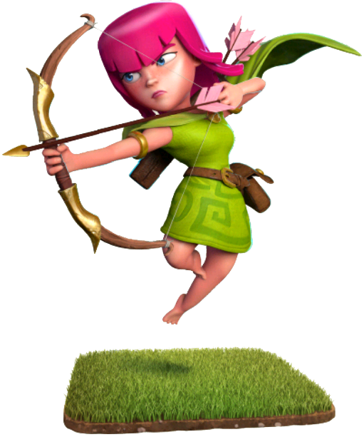 clash of clans archer face