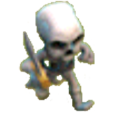 Скелет 1 уровня (вид в игре)