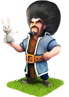 clash of clans wizard afro