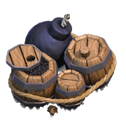 Гигантская бомба 1 и 2 уровня заряжена (вид в игре)