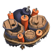 Гигантская бомба 3 и 4 уровня заряжена (вид в игре)