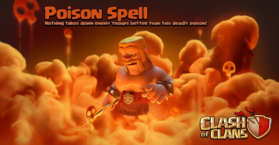 Poison Spell - Nothing takes down enemy troops better then this deadly poison!